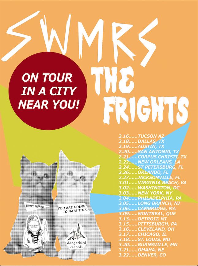 SWMRS - North American Tour - 2016 Tour Poster