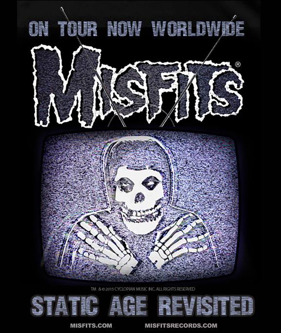 The Misfits - Static Age Revisited World Tour - 2016 Tour Poster