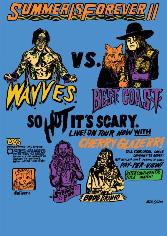 Wavves & Best Coast- Summer is Forever II Tour 2016-poster