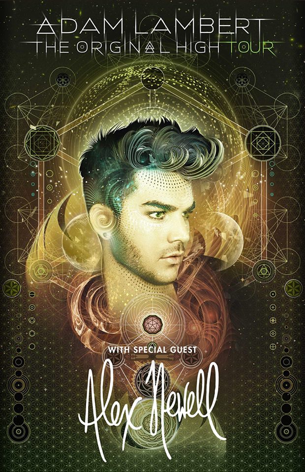 Adam Lambert-The Original High tour-poster