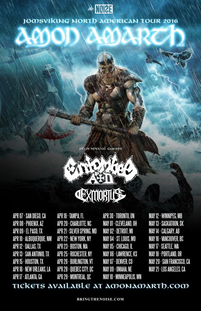 Amon Amarth - Jomsviking North American Tour - poster