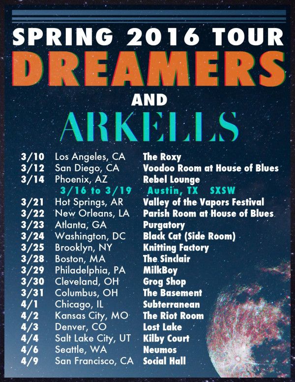 Arkells - spring tour - poster