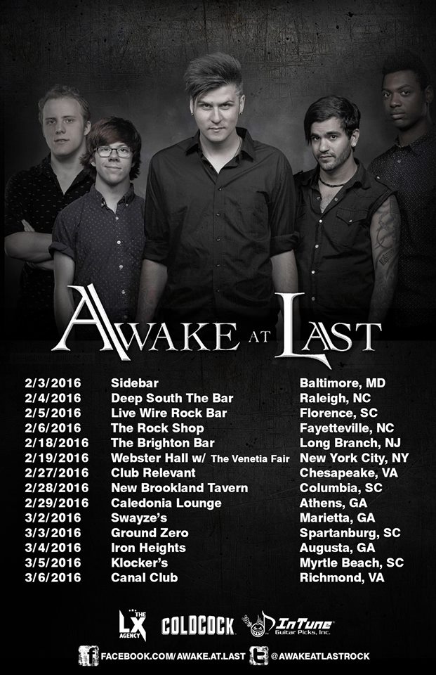 Awake At Last - 2016 Winter U.S. Tour - poster