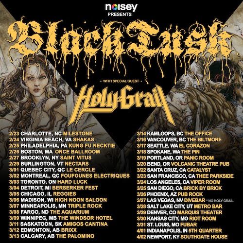 Black Tusk - 2016 North American Tour - 2016 Tour Poster