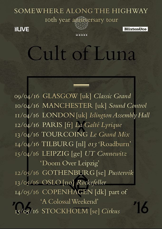 Cult of Luna-2016 European Tour-poster