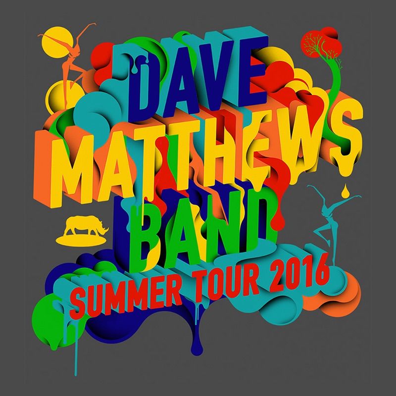 Dave Matthews Band - 2016 North American Summer Tour - 2016 Tour Poster