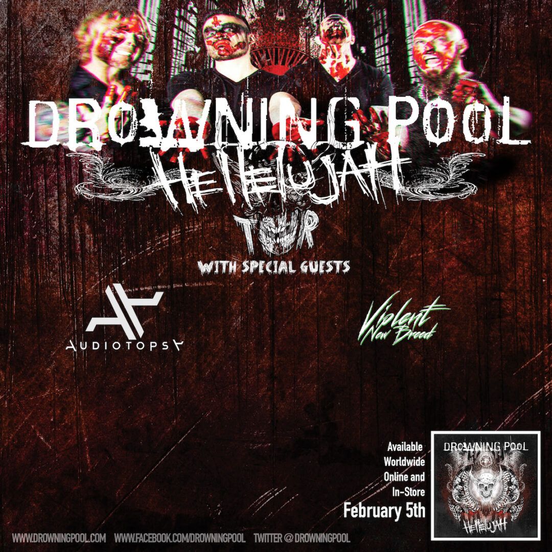Drowning Pool - U.S. Hellelujah 2016 Tour - 2016 Tour Poster