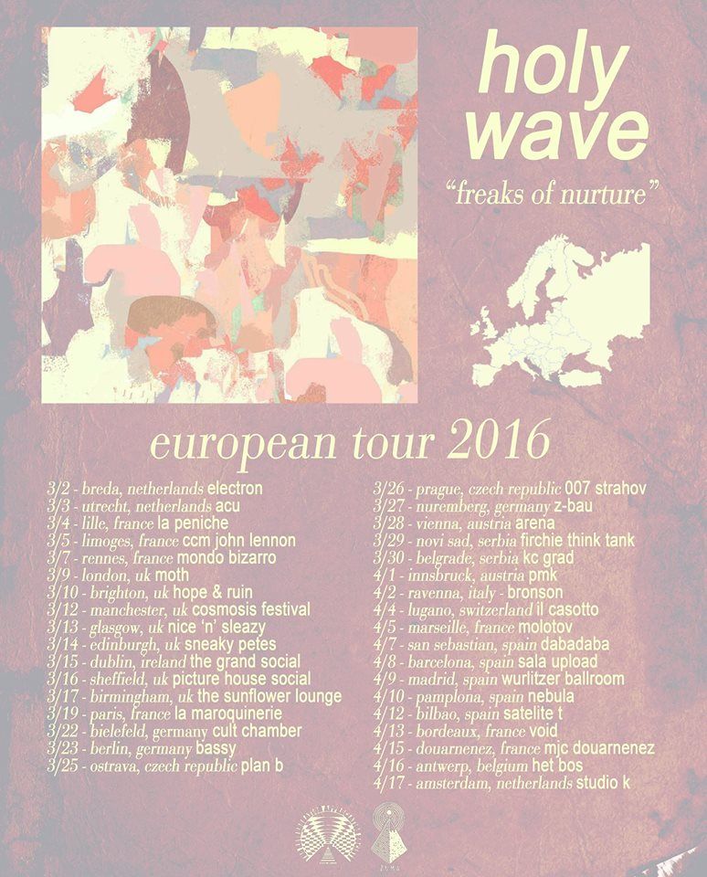 Holy Wave-2016 european tour-poster