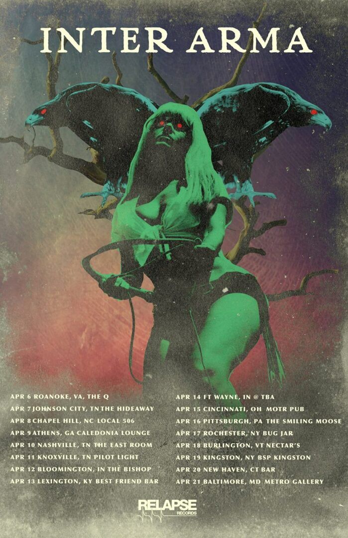 Inter Arma - US Spring Tour - poster