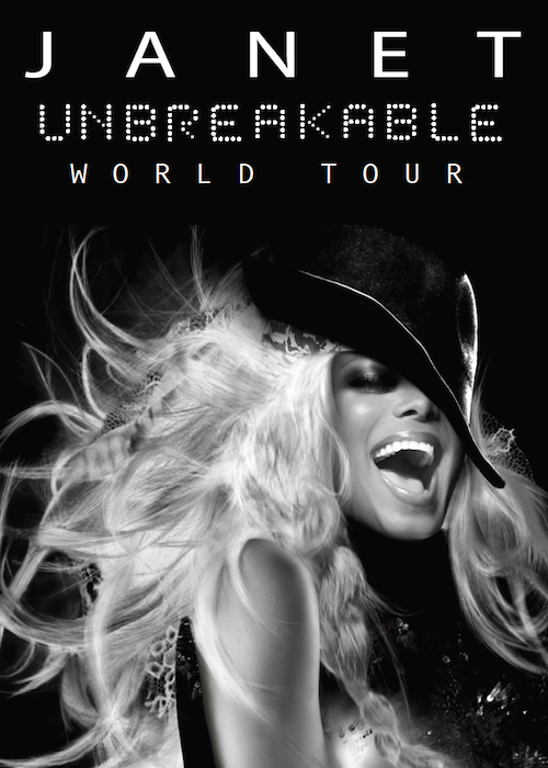 Janet Jackson - Unbreakable world tour - poster