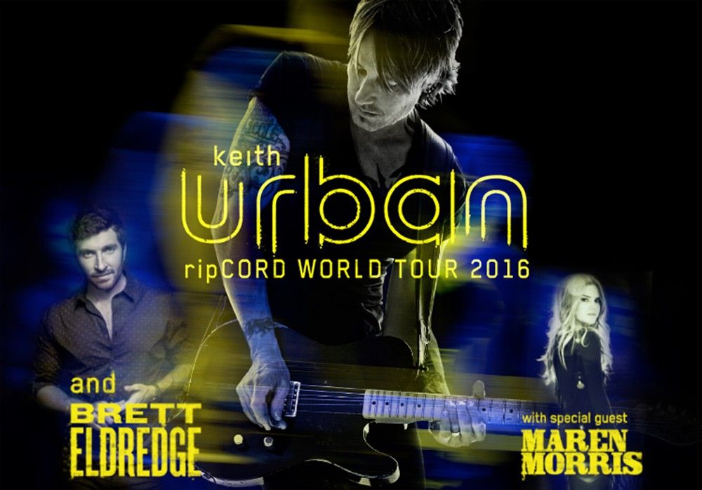 Keith Urban-Ripcord world tour-poster