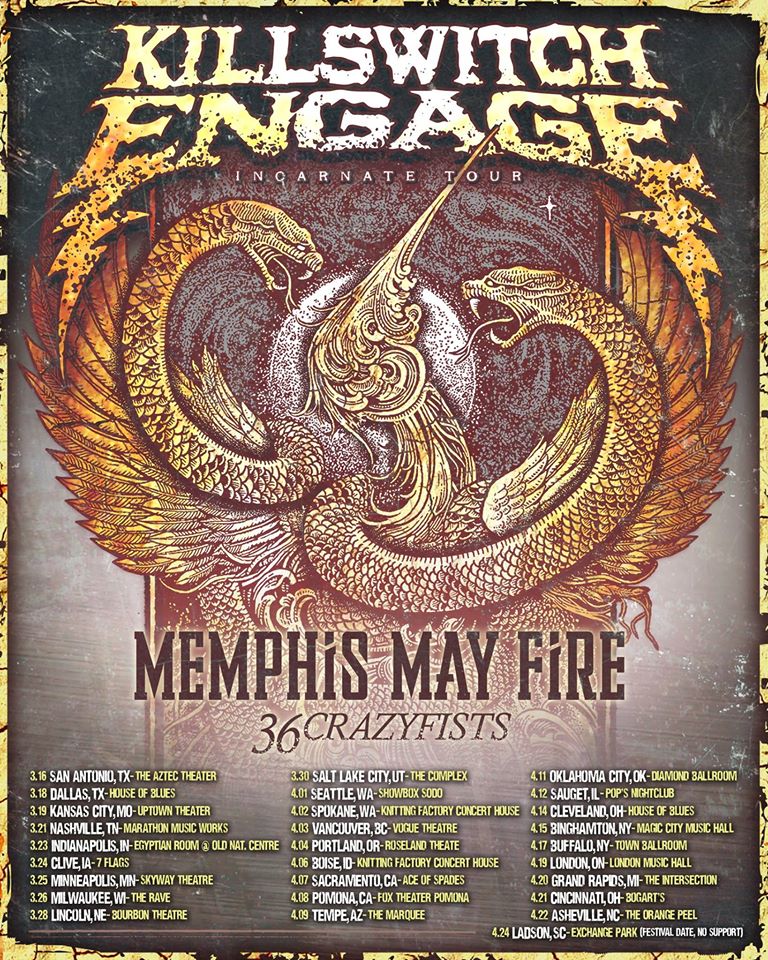 Killswitch Engage - Incarnate Tour