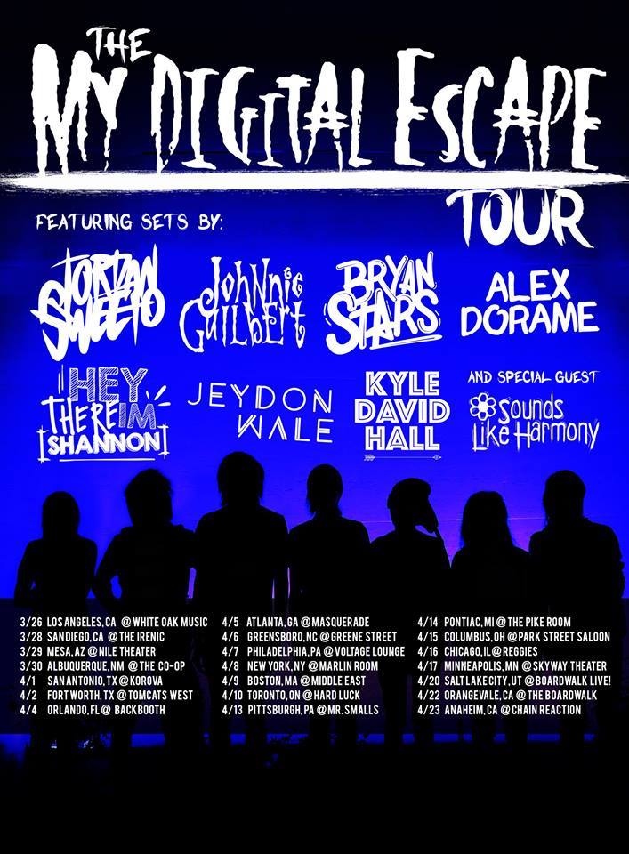 My Digital Escape tour - poster