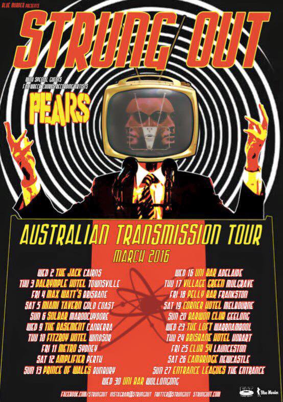 Strung Out- 2016 Australian tour-poster