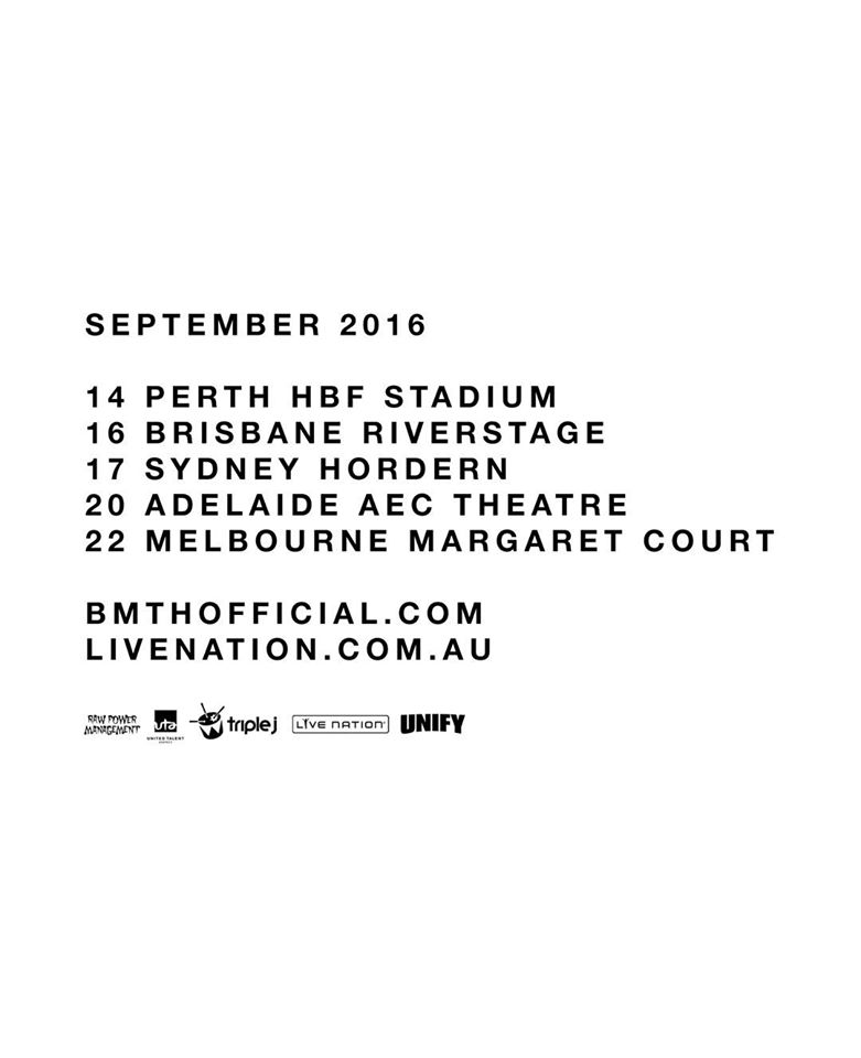 Bring Me The Horizon - Australian Tour