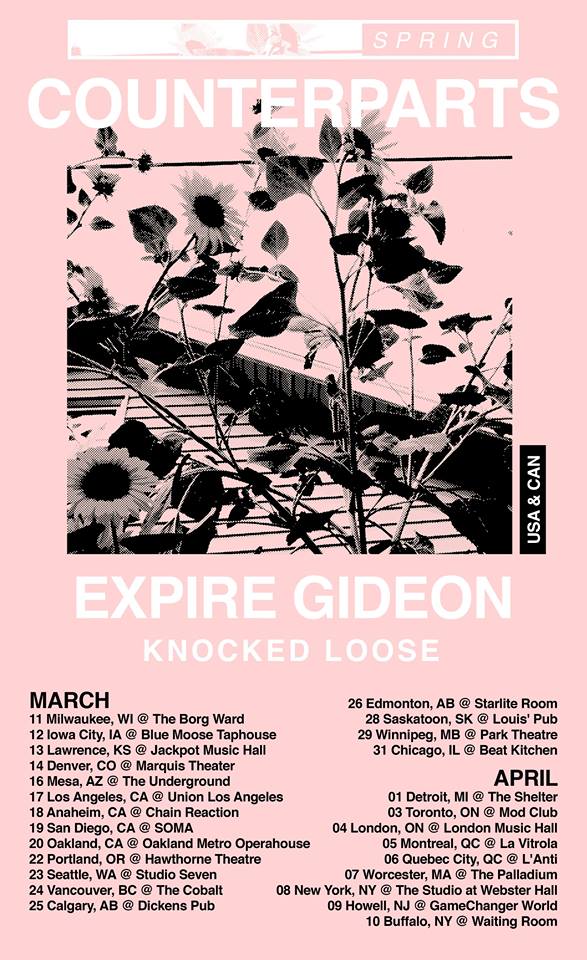 Counterparts-Spring North American Tour-poster