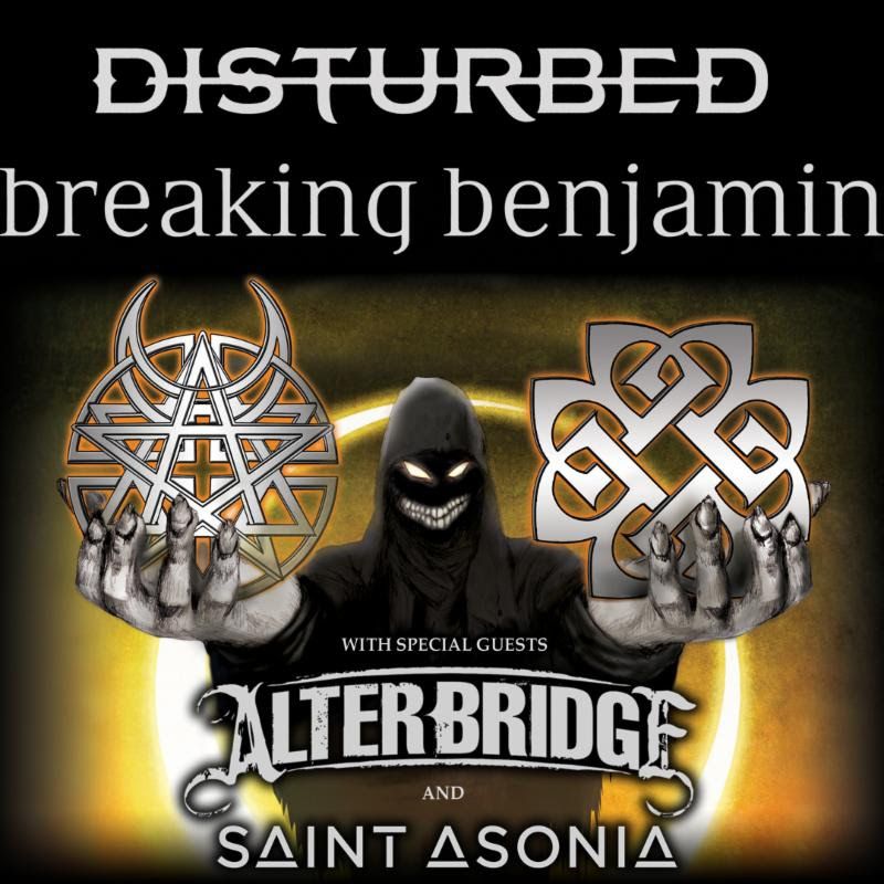 Disturbed and Breaking Benjamin - 2016 North American Tour - 2016 Tour Poster