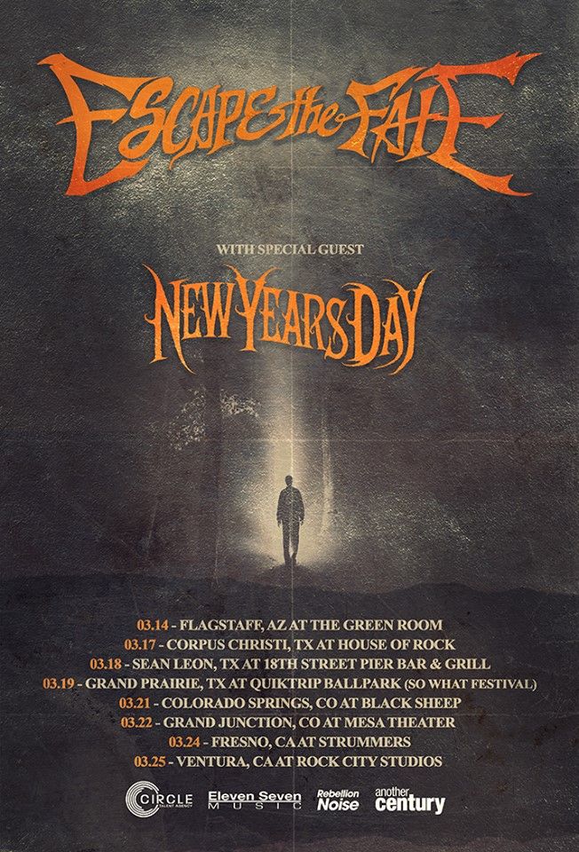 Escape The Fate - March Tour