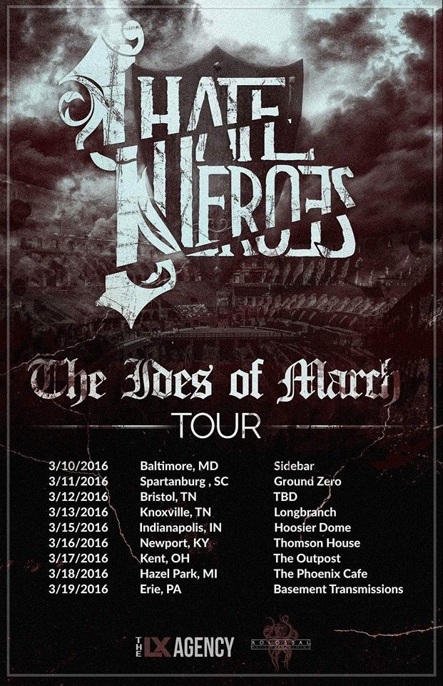 I Hate Heroes-East Coast Tour-poster