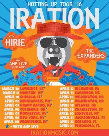 Iration - Hotting Up US tour - poster
