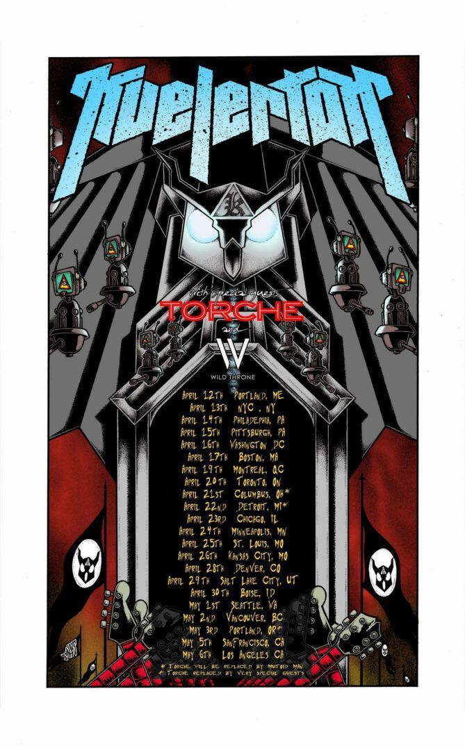 Kvelertak - North American Spring Tour - 2016 Tour Poster