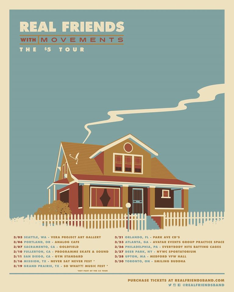 Real Friends - The $5 Tour - poster