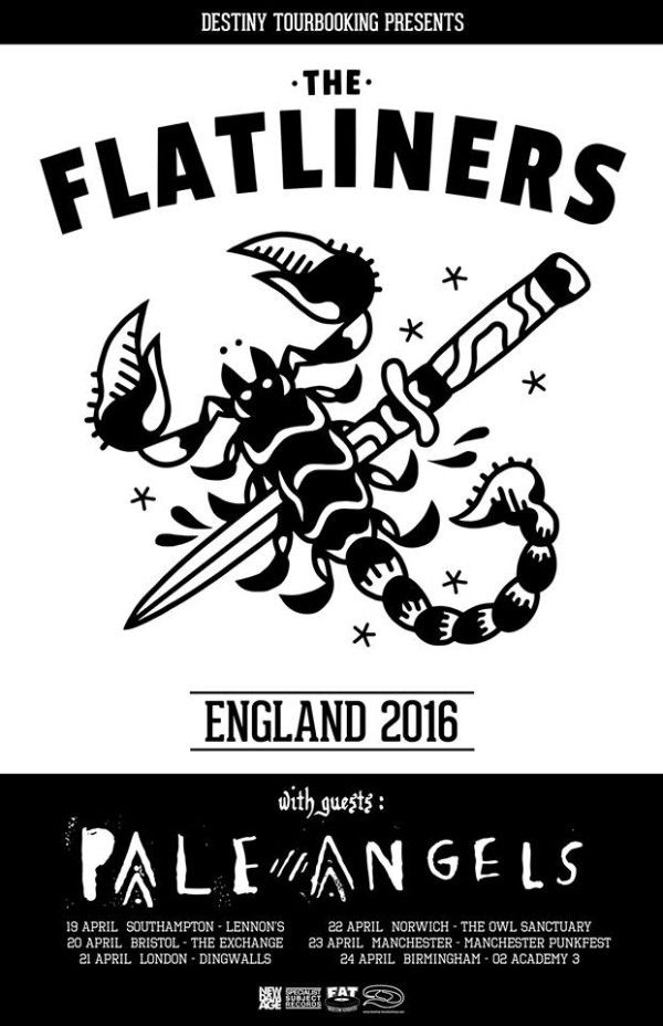 The Flatliners - UK tour - poster