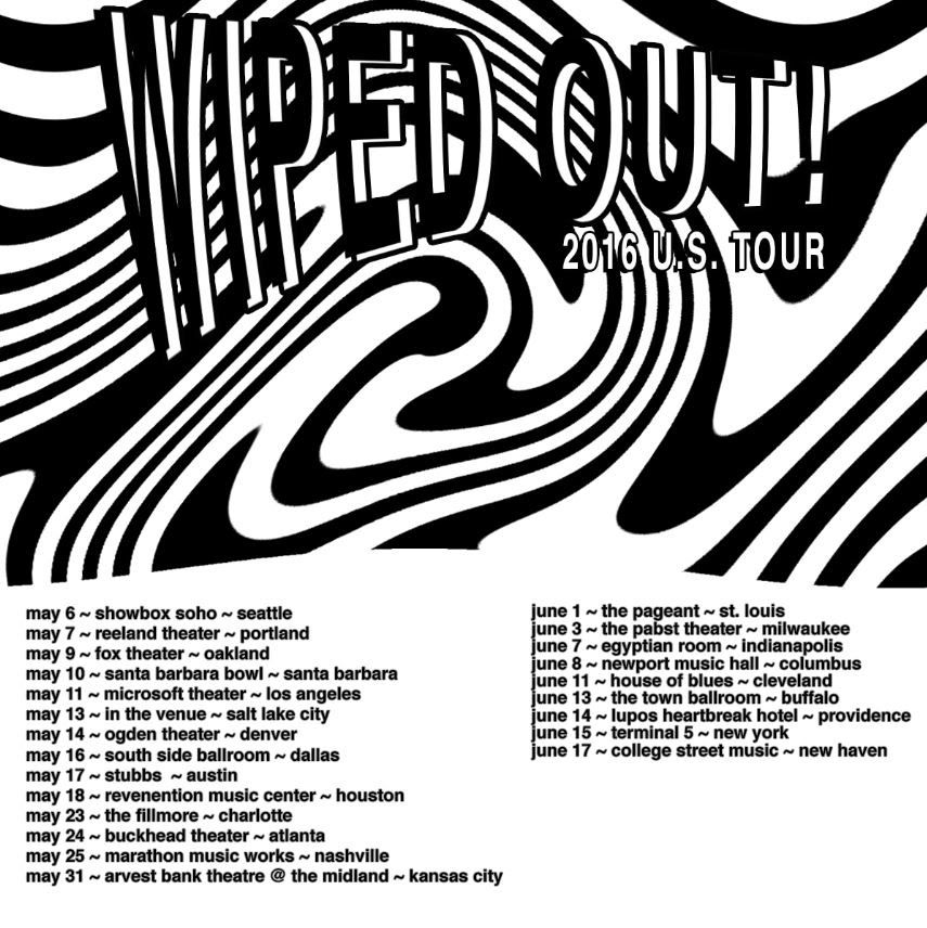 The Neighbourhood - Wiped Out! U.S. Tour - 2016 Tour Poster