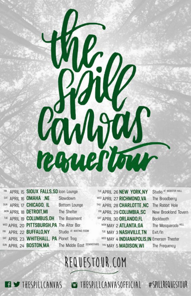 The Spill Canvas - Requestour - Poster