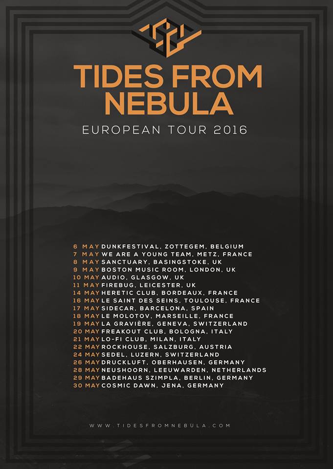 Tides From Nebula-Spring European Tour-poster