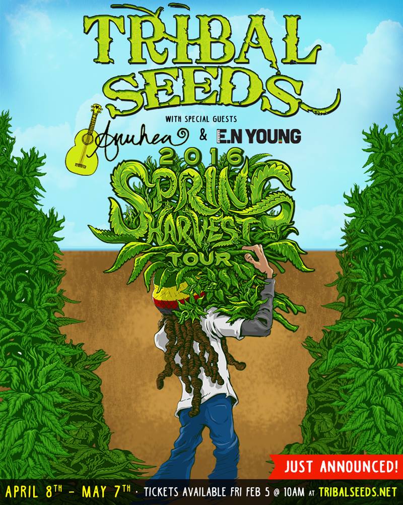 Tribal Seeds - Spring Harvest U.S. Tour - 2016 Tour Poster