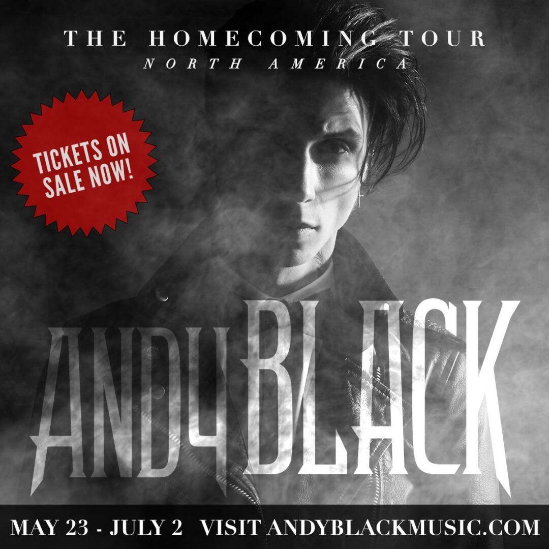 Andy Black - North American Homecoming Tour - 2016 Tour Poster