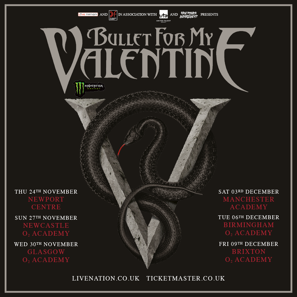 Bullet For My Valentine-2016 UK Tour-poster