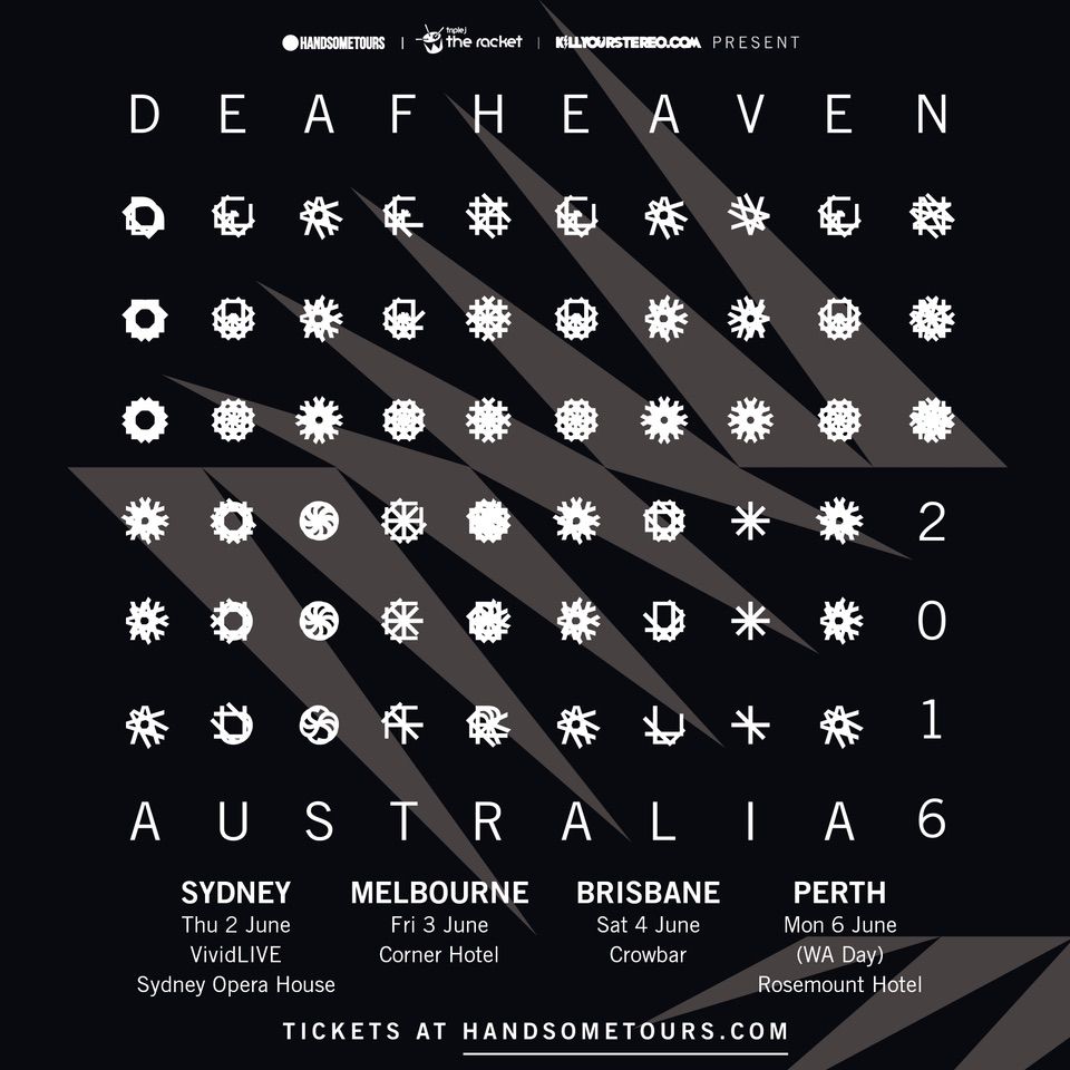 Deafheaven - June Australian Tour - 2016 Tour Poster