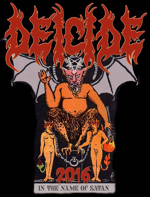 Deicide - In The Name of Satan Tour 2016 - poster