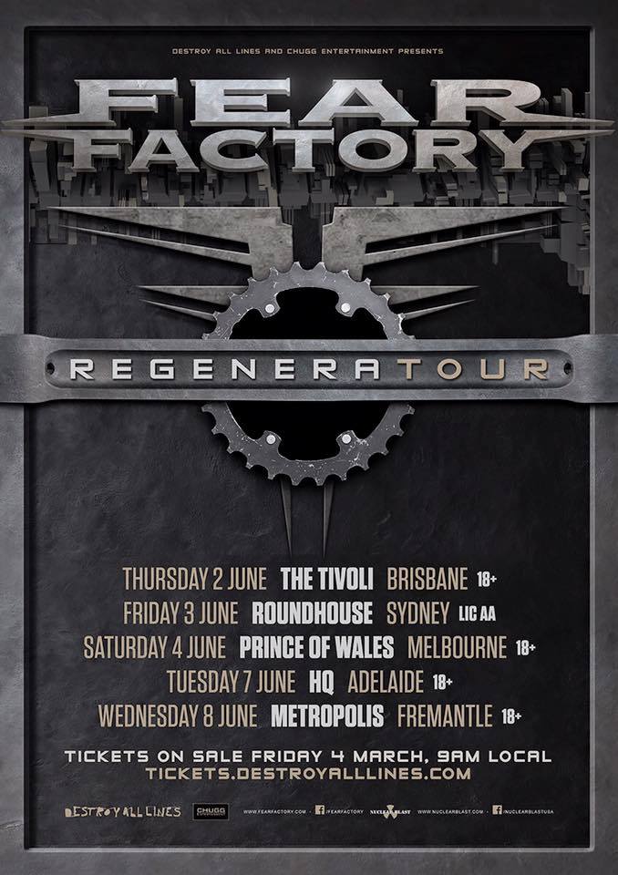 Fear Factory - RegeneraTour - poster