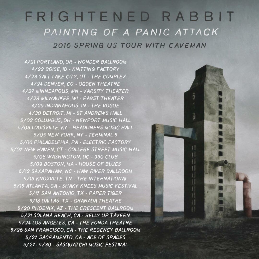 Frightened Rabbit - Spring US Headline Tour - poster