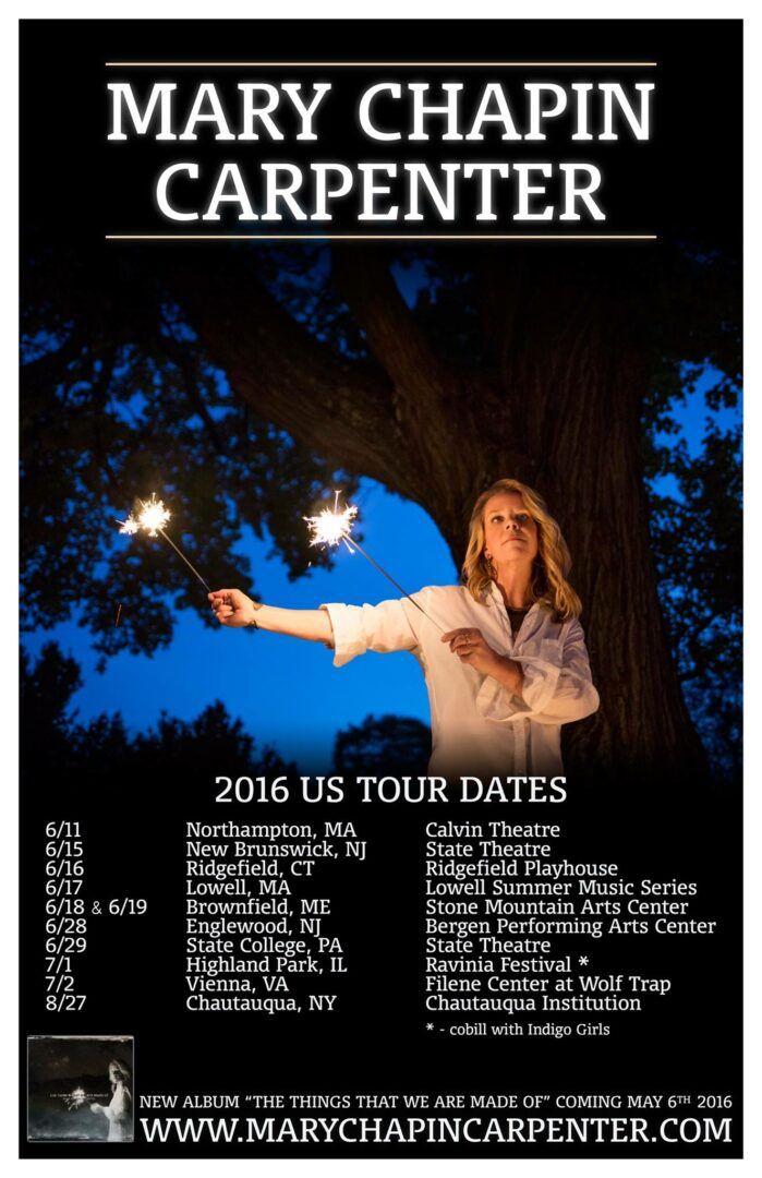 Mary Chapin Carpenter - Summer U.S. Tour - 2016 Tour Poster