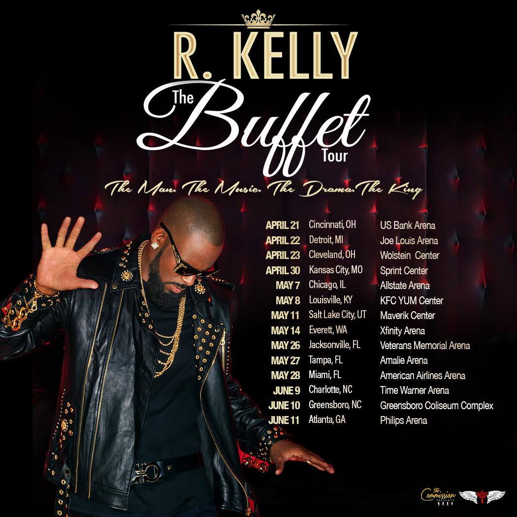 R. Kelly - The Buffet U.S. Tour - 2016 Tour Poster