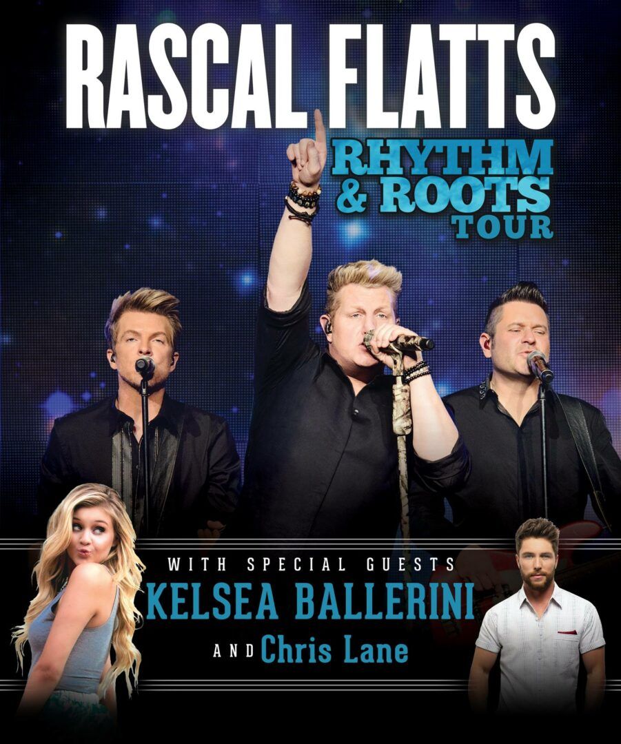 Rascal Flatts - North American Rhythm & Roots Tour - 2016 Tour Poster