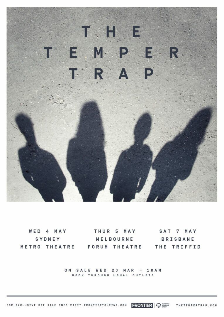 The Temper Trap - May Australian Tour - 2016 Tour Poster