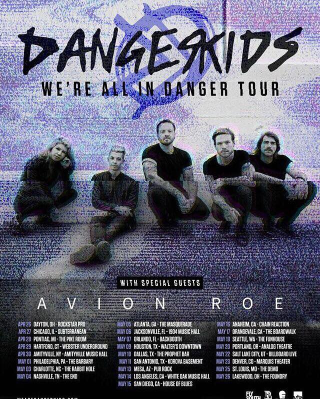 Dangerkids - We're All in Danger Tour - poster