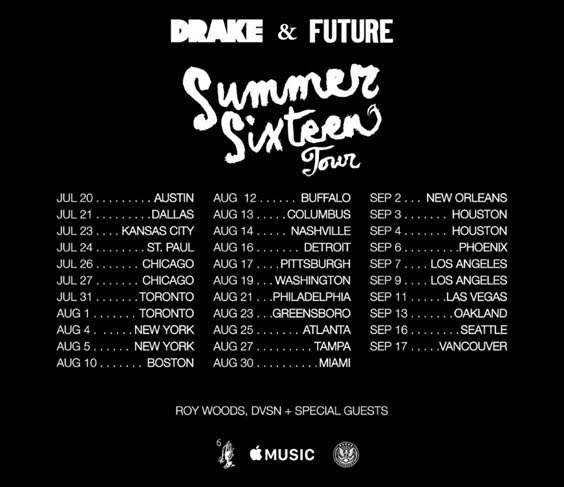 Drake - Summer Sixteen Tour - Poster