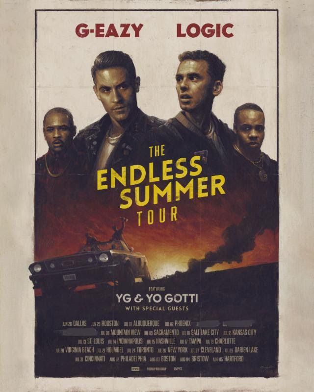 G-Eazy - The Endless Summer Tour - poster