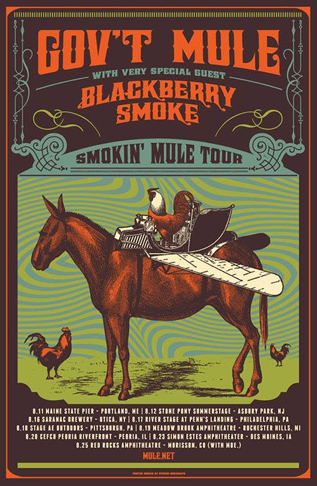 Gov't Mule - Smokin' Mule Tour - poster