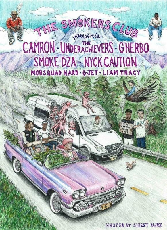 Smokers Club - 2016 LineUp - poster