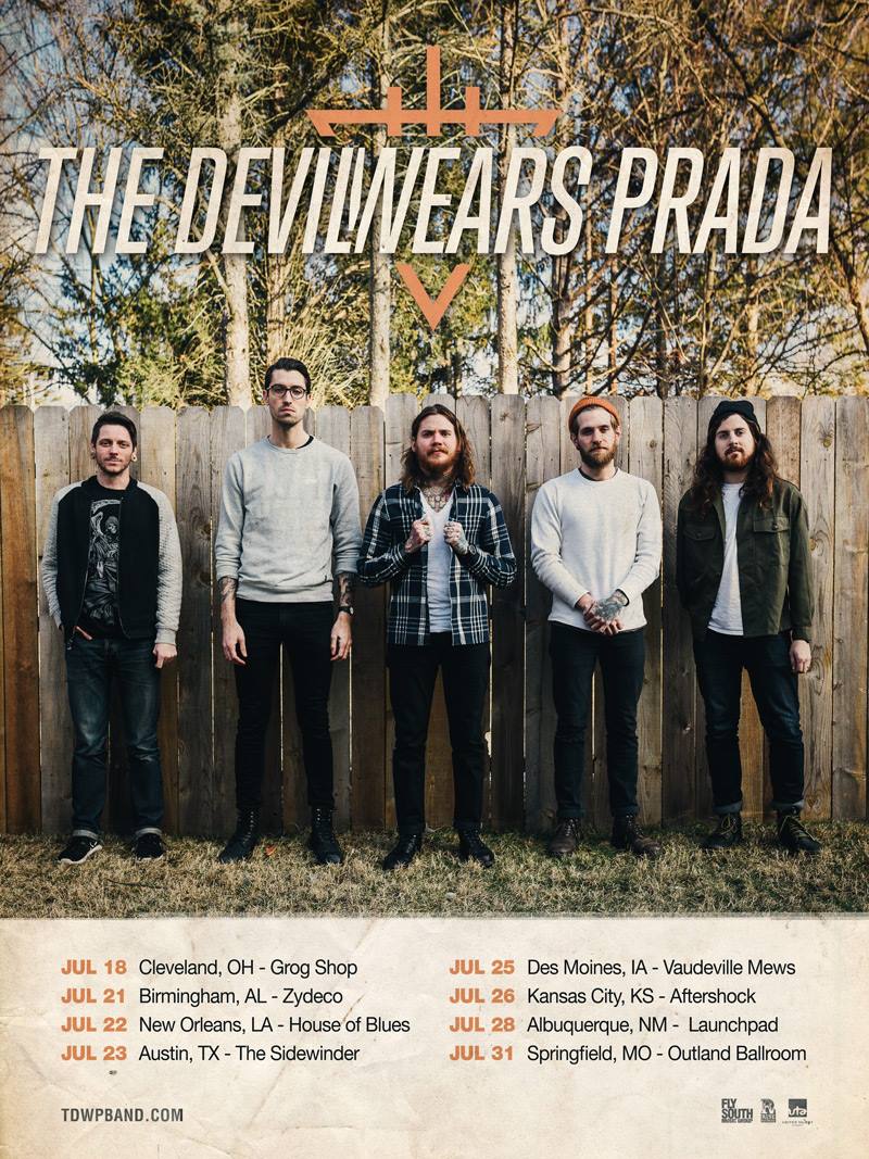 The Devil Wears Prada - July U.S. Tour - poster