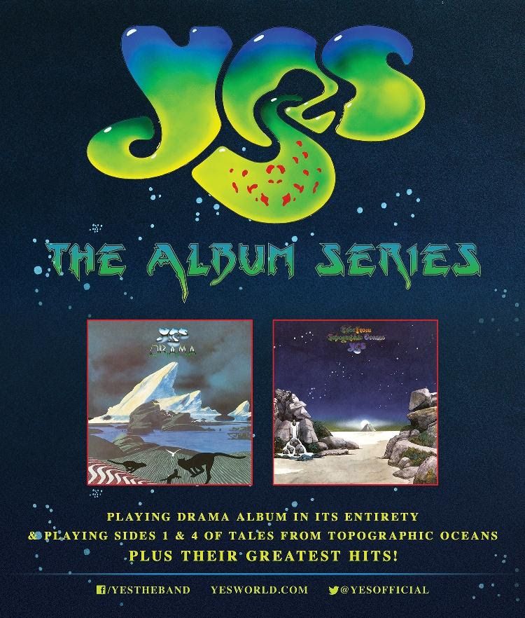 Yes - Summer U.S. 2016 Album Series Tour - 2016 Tour Poster