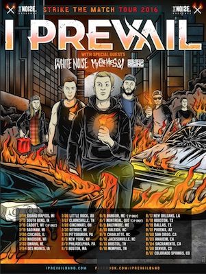 I Prevail - 2016 North American Tour - 2016 Tour Poster