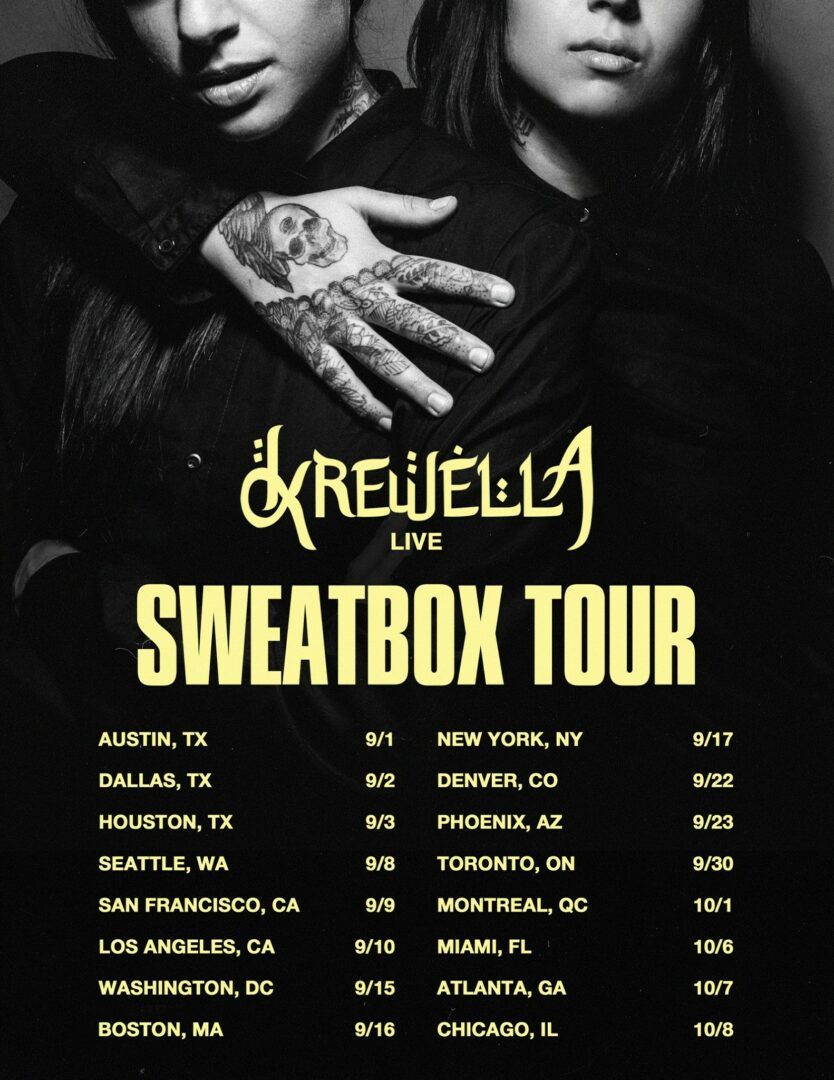 Krewella - North American Sweatbox Tour - 2016 Tour Poster